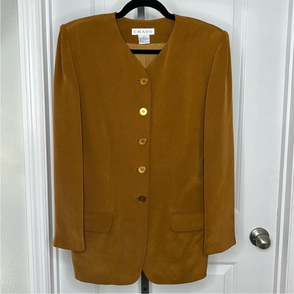 Chaus Jackets & Blazers - Vintage 100% Silk Chaus Blazer 14